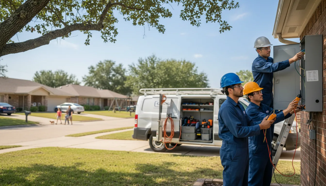 Certified electrician providing emergency electrical services in Revere, MN